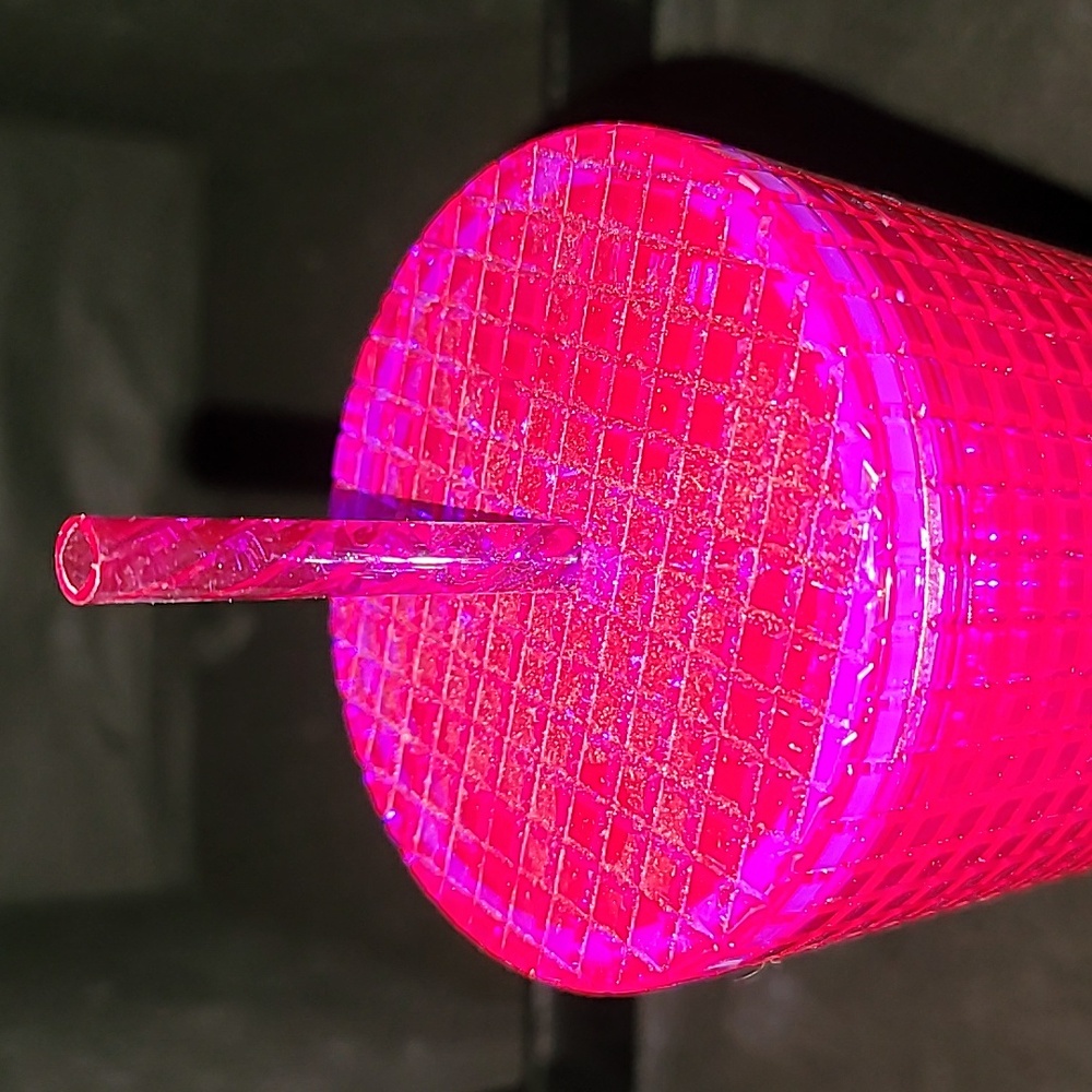 Starbucks Summer Iridescent Deep Magenta Grid Venti Tumbler 2024 Edition - Picture 9 of 10